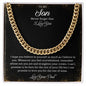 To My Son | Cuban Link Chain