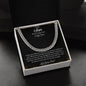 To My Son | Cuban Link Chain